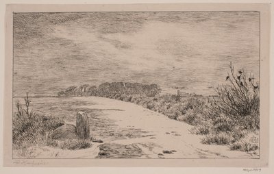 Por Himlingøye, paisagem de inverno de Johan Thomas Lundbye