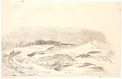 Paisagem de inverno com o carácter típico do norte da Zelândia de Johan Thomas Lundbye