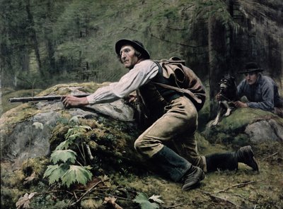 Caça aos alces, 1889 de Johan Tiren