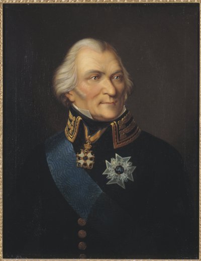 Retrato do Conde Johan Christopher (Kristoffer) von Toll (1743-1817), de Way, Johann Wilhelm Carl (1792-1873). Óleo sobre tela. Dimensão: 75x62 cm. Museu Nacional de Estocolmo de Johan Way