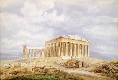 O Parthenon, Atenas de Johan Wolfensberger