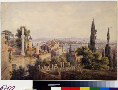 Vista de Constantinopla e do chifre dourado de Johan Wolfensberger
