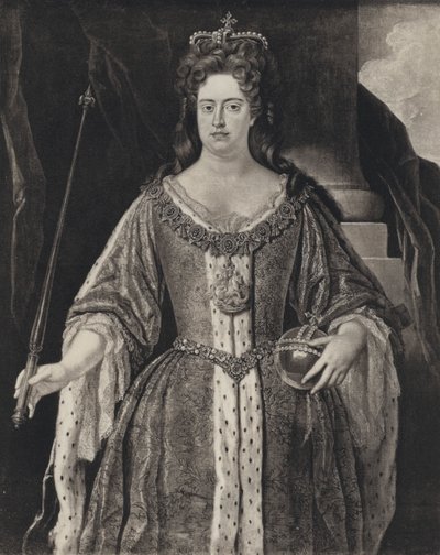 Rainha Ana (litho) de Johann (after) Closterman