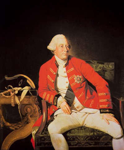 George III em 1771 (cor litho) de Johann (after) Zoffany