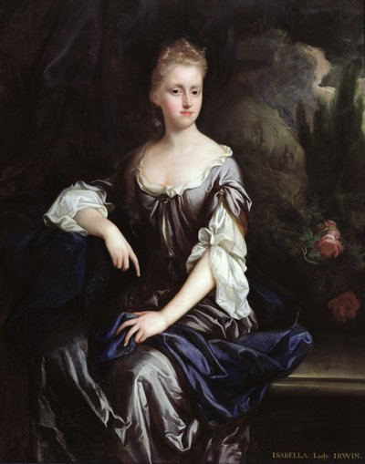 Retrato de Isabella Machell, Viscondessa Irwin, c.1685-90 (óleo sobre tela) de Johann (attr.to) Closterman