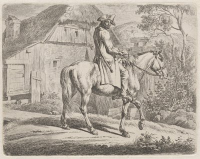 Negociante de gado a cavalo de Johann Adam Klein