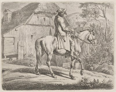 Comerciante de gado a cavalo de Johann Adam Klein