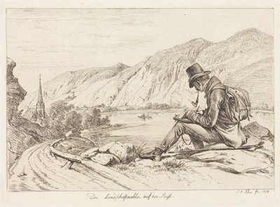 O pintor de paisagens em viagem de Johann Adam Klein