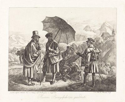 Pintores em suas viagens de Johann Adam Klein