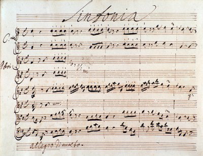 Primeira página da partitura de Adriano em Siria por J A Hasse (1752) de Johann Adolph Hasse