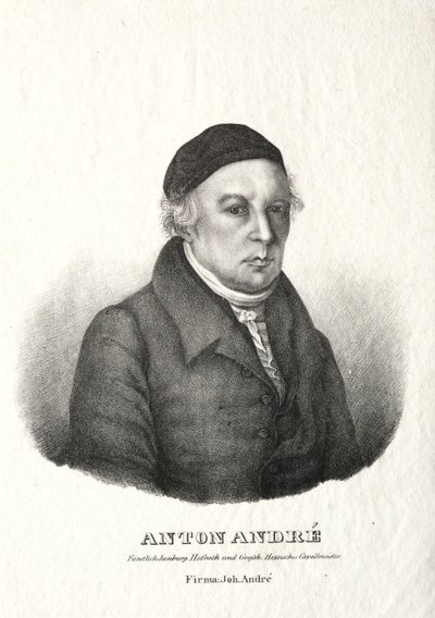 Retrato de Anton André. de Johann André