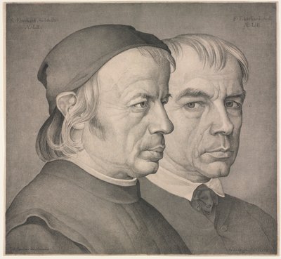 Os irmãos Eberhard, 1822. de Johann Anton Ramboux