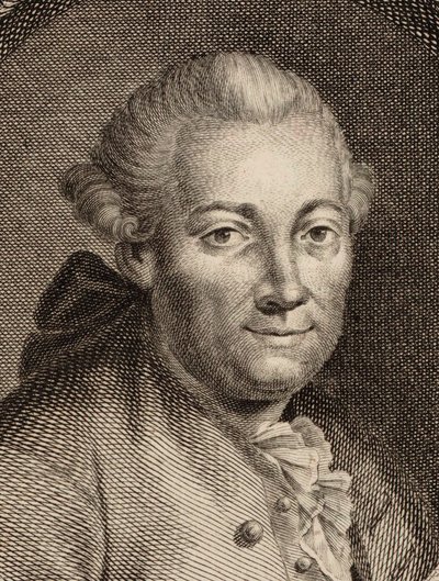 Retrato do compositor Florian Leopold Gassmann 1729-1774, 1780. de Johann Balzer