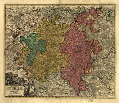 Ducatus Luxembourgi. LOC 99446214 de Johann Baptist Homann