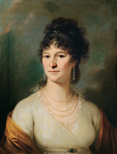 Retrato de busto de uma senhora de Johann Baptist Lampi d. Ä.