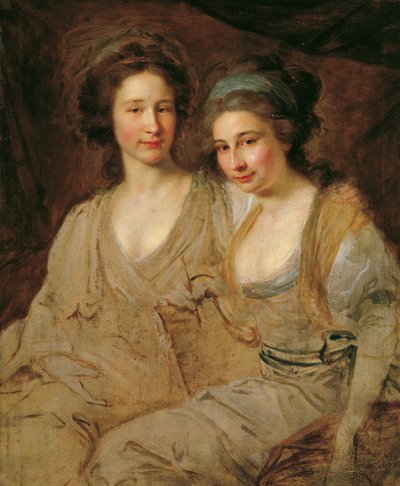 As Condesas Caroline e Zoë Thomatis de Johann Baptist Lampi d. Ä.