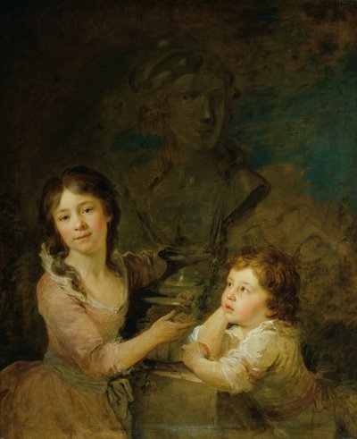 Dois filhos da família dos Condes Thomatis de Johann Baptist Lampi d. Ä.