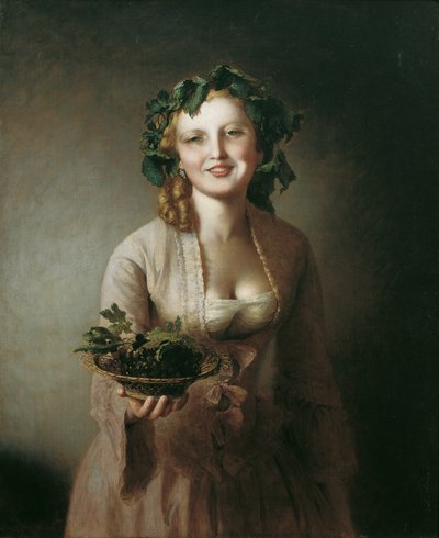 Lexi com as uvas de Johann Baptist Reiter