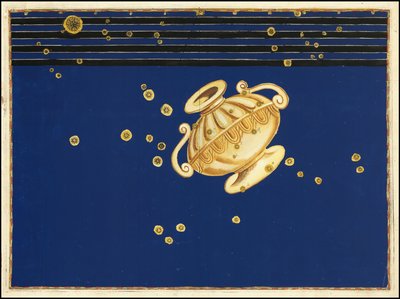 Mapa de 1624 da constelação de Cratera por Johann Bayer de Johann Bayer