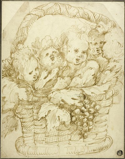 Cesto de Cupidos de Johann Boeckhorst