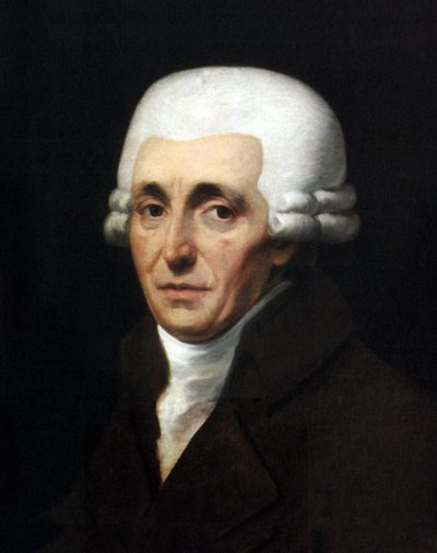 Retrato de Joseph Haydn (1732-1809), compositor austríaco. Pintura de Johann Carl Roesler 1799. de Johann Carl Roelser