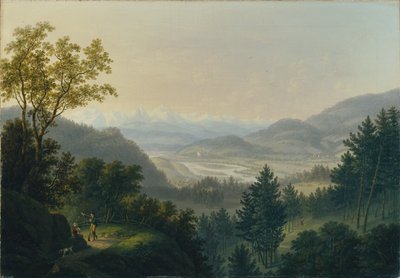 Arredores da ruína dos Habsburgos de Johann Caspar Rahn