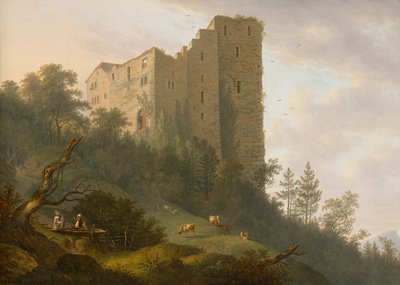 Arredores das ruínas de Habsburgo de Johann Caspar Rahn