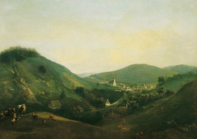 Paisagem perto de Kalksburg de Johann Christian Brand