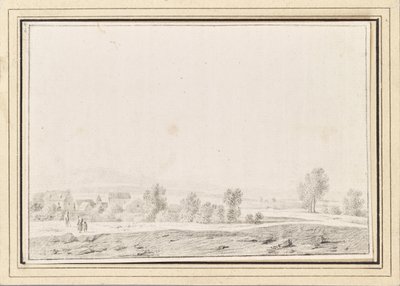 Paisagem com aldeia de Johann Christian Brand