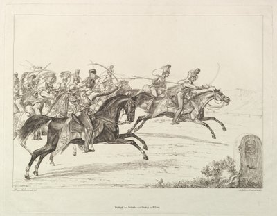 Lanceiros austríacos, início do século XIX. de Johann Christian Erhard