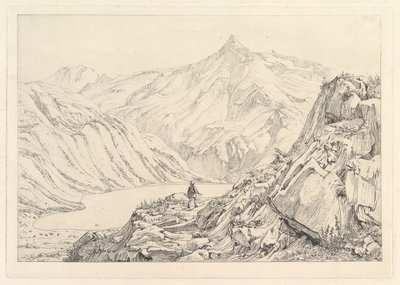 Lago Bockhart Der Bockhardsee, início do século XIX. de Johann Christian Erhard