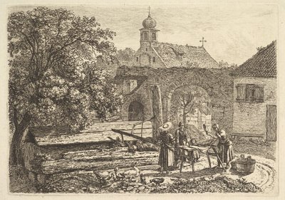 Lavandaria num Poço Artesiano, 1817. de Johann Christian Erhard