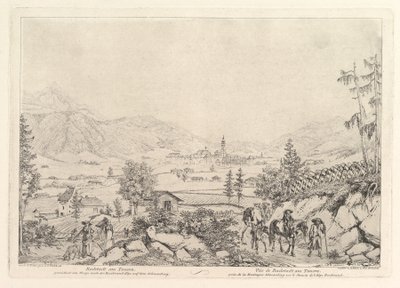 Paisagem Rural, Radstadt am Tauren, início do século XIX. de Johann Christian Erhard