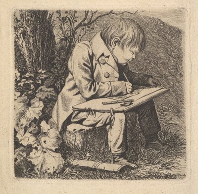 O artista Hoffman, 1815. de Johann Christian Erhard