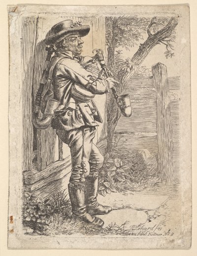 O Gaiteiro, 1817. de Johann Christian Erhard