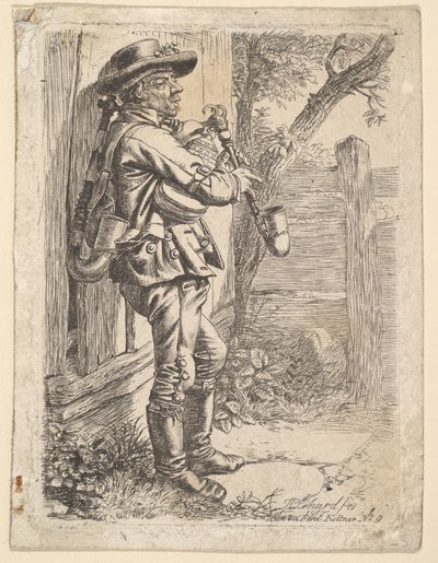 O Gaita-de-foles, 1819. de Johann Christian Erhard