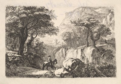 O Cavaleiro no Desfiladeiro, século XIX. de Johann Christian Erhard