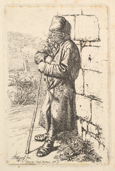 O Fumador de Tabaco, 1817. de Johann Christian Erhard