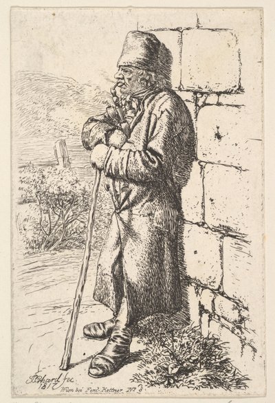 O Fumante de Tabaco, 1817. de Johann Christian Erhard