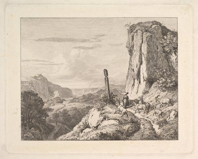 Jovem com seis cabras, 1815. de Johann Christian Erhard