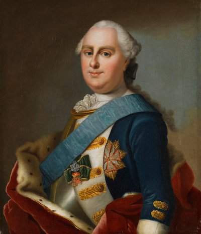 Retrato do príncipe George William de Hesse-Darmstadt 1722-1782, ca 1760. de Johann Christian Fiedler