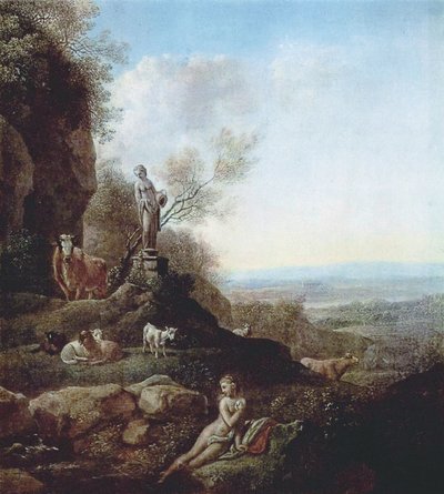 Paisagem italiana de Johann Christian Klengel