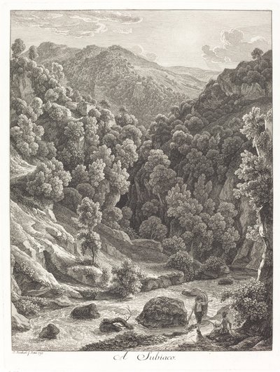 A Subiaco (Perto de Subiaco) de Johann Christian Reinhart