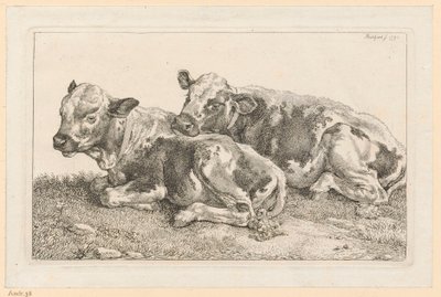Dois bezerrinhos de Johann Christian Reinhart