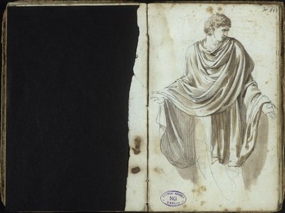 Homem em traje antigo de Johann Christian Reinhart