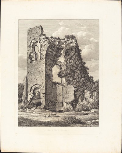 Perto do Circo de Caracalla de Johann Christian Reinhart