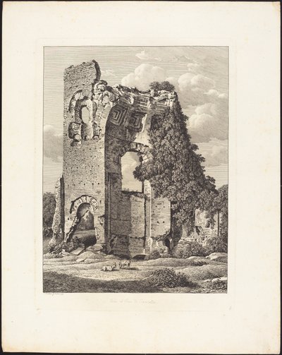 Perto do Circo de Caracalla de Johann Christian Reinhart