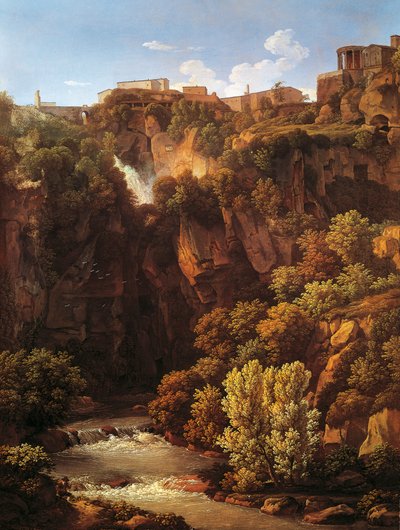 Cataratas no Tivoli de Johann Christian Reinhart