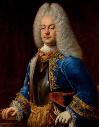 George Albert, príncipe de Frise orientale - George Albert (1690-1734), Príncipe da Frísia Oriental, por Eichler, Johann Conrad (1688-1748). Óleo sobre tela de Johann Conrad Eichler