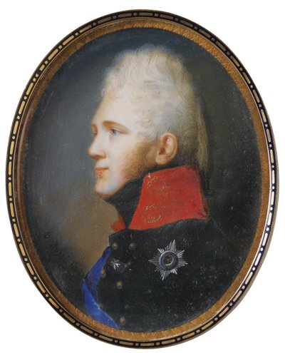 Retrato do Imperador Alexandre I 1777-1825, 1805 de Johann Dominik Bossi